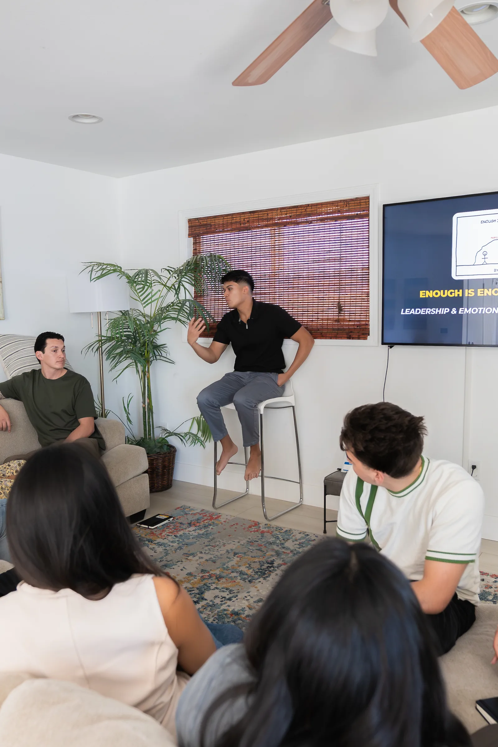 Eliam Fuentes teaching at the MCU Storyteller’s Mastermind